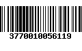 Código de Barras 3770010056119