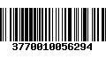 Código de Barras 3770010056294