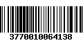 Código de Barras 3770010064138