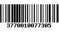 Código de Barras 3770010077305