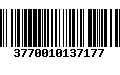 Código de Barras 3770010137177