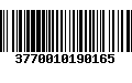 Código de Barras 3770010190165