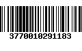 Código de Barras 3770010291183