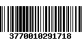 Código de Barras 3770010291718