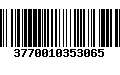 Código de Barras 3770010353065