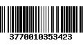 Código de Barras 3770010353423