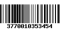 Código de Barras 3770010353454