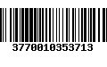 Código de Barras 3770010353713