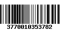 Código de Barras 3770010353782