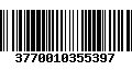 Código de Barras 3770010355397