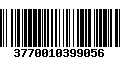 Código de Barras 3770010399056