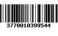 Código de Barras 3770010399544