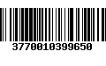 Código de Barras 3770010399650