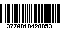 Código de Barras 3770010428053