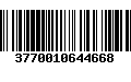 Código de Barras 3770010644668