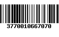 Código de Barras 3770010667070