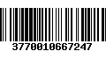 Código de Barras 3770010667247