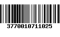 Código de Barras 3770010711025