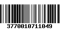 Código de Barras 3770010711049