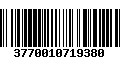 Código de Barras 3770010719380