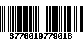 Código de Barras 3770010779018