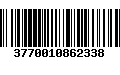 Código de Barras 3770010862338