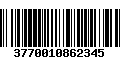 Código de Barras 3770010862345