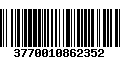 Código de Barras 3770010862352