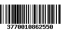 Código de Barras 3770010862550