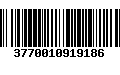 Código de Barras 3770010919186