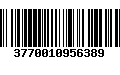 Código de Barras 3770010956389