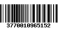 Código de Barras 3770010965152