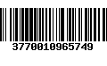 Código de Barras 3770010965749