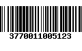 Código de Barras 3770011005123