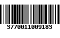 Código de Barras 3770011009183