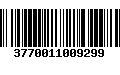 Código de Barras 3770011009299