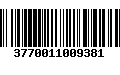 Código de Barras 3770011009381