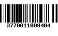 Código de Barras 3770011009404