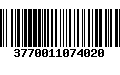 Código de Barras 3770011074020