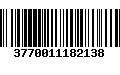 Código de Barras 3770011182138