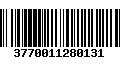 Código de Barras 3770011280131