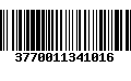 Código de Barras 3770011341016