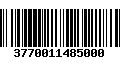 Código de Barras 3770011485000