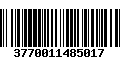 Código de Barras 3770011485017