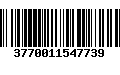 Código de Barras 3770011547739