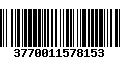 Código de Barras 3770011578153