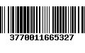 Código de Barras 3770011665327