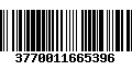 Código de Barras 3770011665396