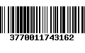 Código de Barras 3770011743162