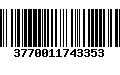 Código de Barras 3770011743353